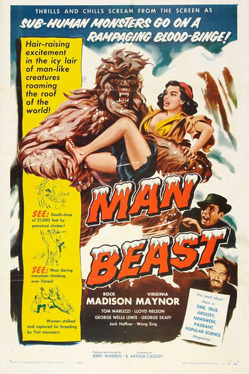 Poster de Filme Man Beast (1956)