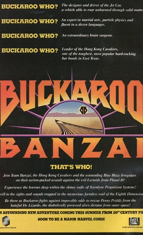 adventures of backaroo banzai dvd