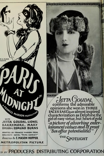 Poster de Filme Meia-Noite em Paris (1926)