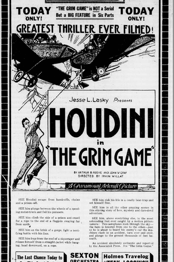  de Filme The Grim Game (1919)