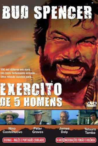 Poster 3 de Filme Exército de 5 Homens (1969)