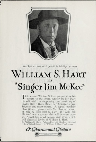 Poster 1 de Filme Singer Jim McKee (1924)