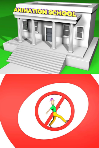 Poster 1 de Curta Animation School Dropout (2014)