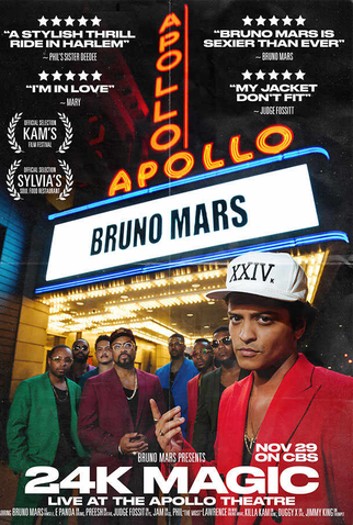 Poster 1 de TV Bruno Mars: 24K Magic Live at the Apollo (2017)
