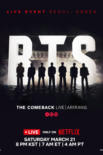 Poster de Filme BTS the Comeback Live: Arirang (2026)