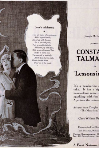 Poster 1 de Filme Lessons in Love (1921)
