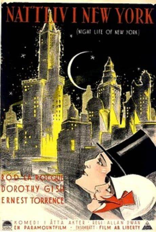 Poster 1 de Filme Vida Noturna de New York (1925)