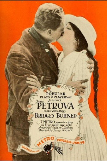 Poster de Filme Bridges Burned (1917)