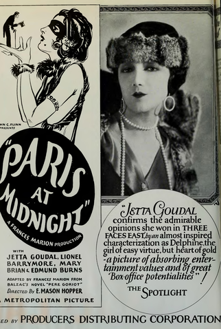 Poster 1 de Filme Meia-Noite em Paris (1926)