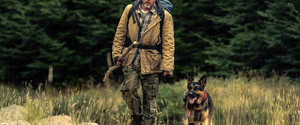 Brad Pitt apresenta o cachorro Uber, estrela do filme 'Coração Selvagem'; veja vídeo!