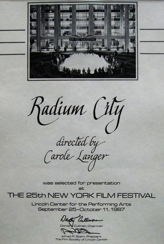 Poster 1 de Filme Radium City (1987)
