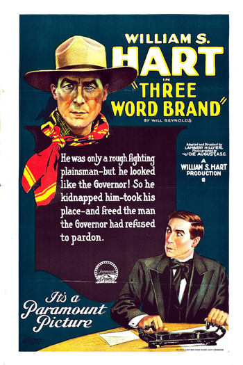 Poster de Filme Three Word Brand (1921)