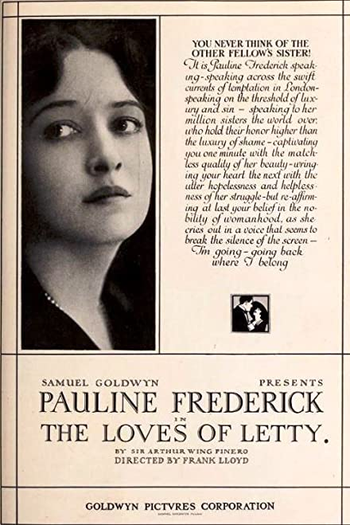 Poster de Filme Amores de Letty (1919)