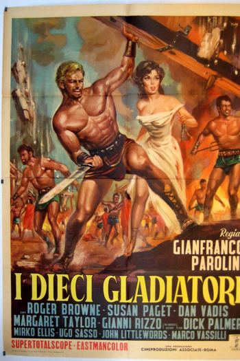 Poster de Filme Os Dez Gladiadores (1963)