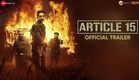 Article 15 - Trailer | Ayushmann Khurrana | Anubhav Sinha | Releasing on 28June2019