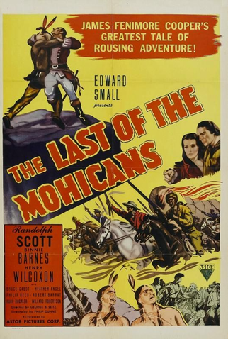Poster 2 de Filme O Último dos Moicanos (1936)