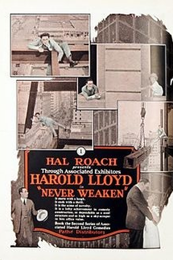 Poster de Curta Never Weaken (1921)