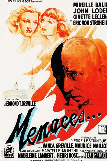 Poster de Filme Menaces... (1940)