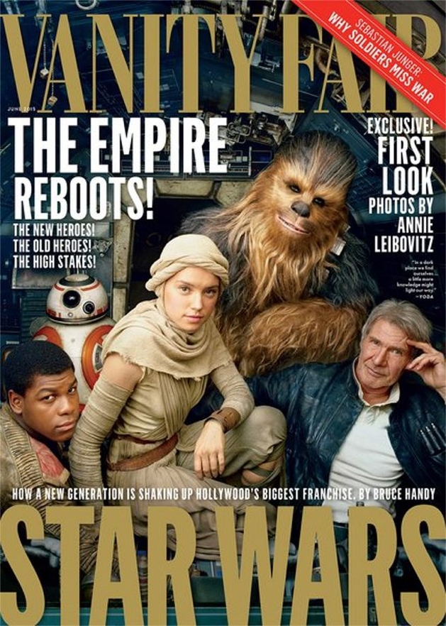 Star Wars: elenco de “O Despertar da Força” reunido na capa da Vanity Fair