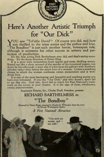 de Filme The Bond Boy (1922)