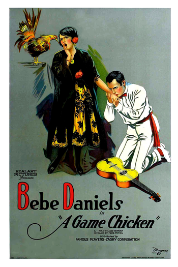 Poster de Filme A Game Chicken (1922)