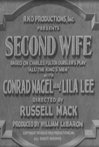 Poster 1 de Filme Second Wife (1930)