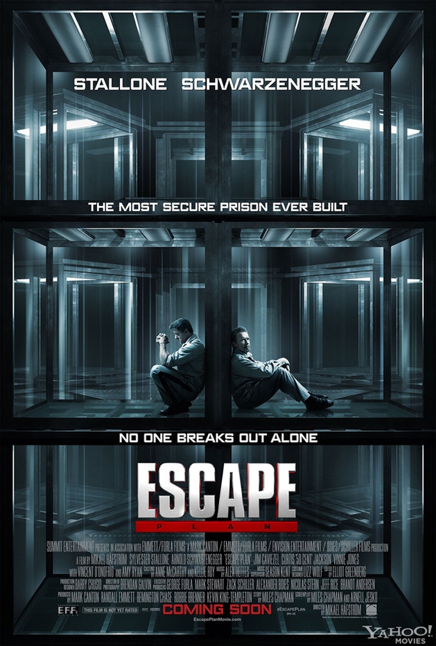 Sylvester Stallone e Arnold Schwarzenegger no primeiro poster de “Escape Plan”