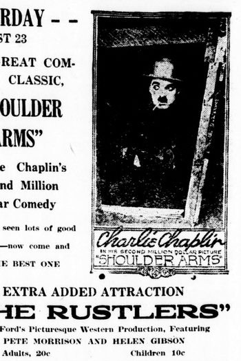 Poster de Curta Rustlers (1919)