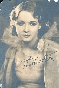 Helen Foster (I) (23 de Maio de 1906) Artista Filmow