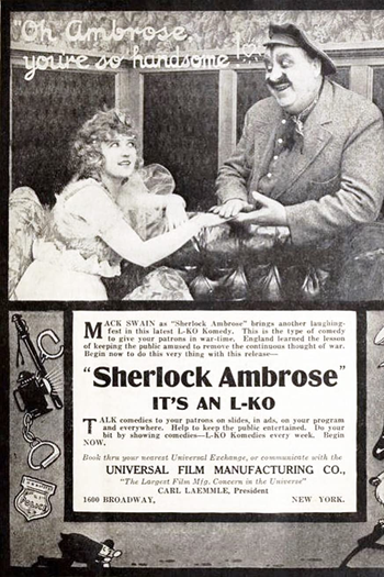 Poster de Curta Sherlock Ambrose (1918)