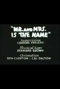 Mr. and Mrs. Is the Name - Poster / Capa / Cartaz - Oficial 1