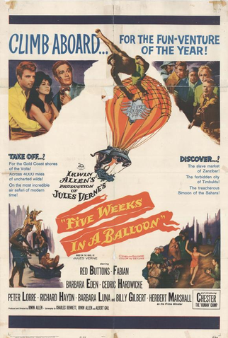 Poster 2 de Filme Cinco Semanas num Balão (1962)