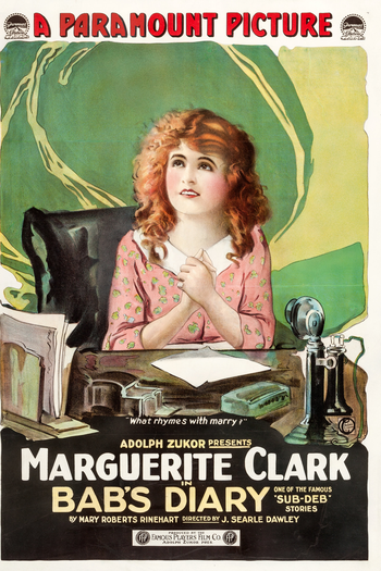 Poster de Filme Bab's Diary (1917)