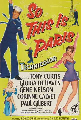 Poster 1 de Filme Três Marujos em Paris (1954)