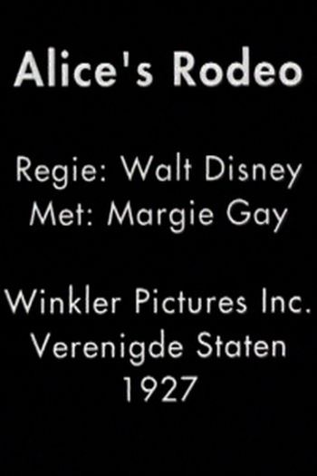 Poster de Curta Alice at the Rodeo (1927)