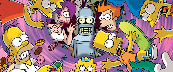 1ª imagem oficial do crossover entre Os Simspons e Futurama