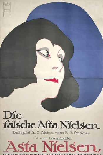 Poster de Curta The False Asta Nielsen (1915)