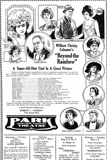 Poster de Filme Alem do Arco-Iris (1922)