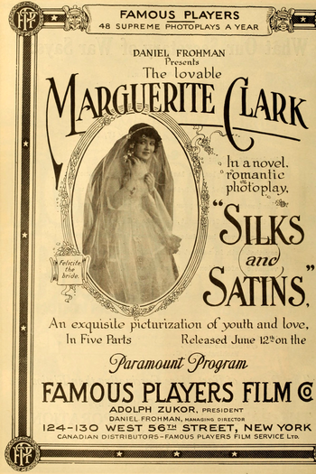 Poster de Filme Silks and Satins (1916)