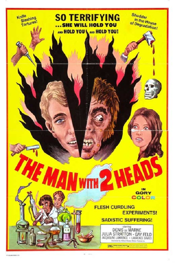Poster de Filme The Man with Two Heads (1972)