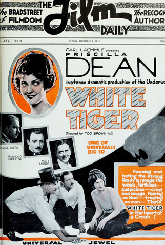 Poster 1 de Filme O Tigre Branco (1923)