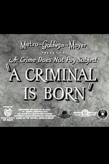 Poster de Curta A Criminal is Born (1938)