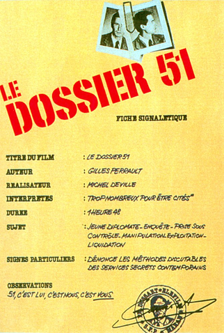 Poster 1 de Filme Le dossier 51 (1978)