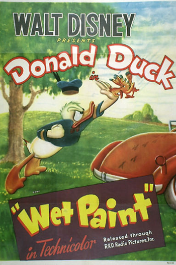 Poster de Curta Wet Paint (1946)