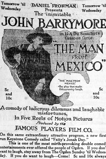 Poster de Filme The Man from Mexico (1914)