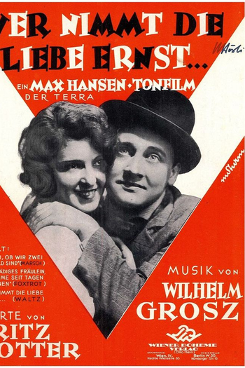 Poster de Filme Quem Leva o Amor A Sério? (1931)