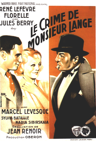 Poster 1 de Filme O Crime do Sr. Lange (1936)
