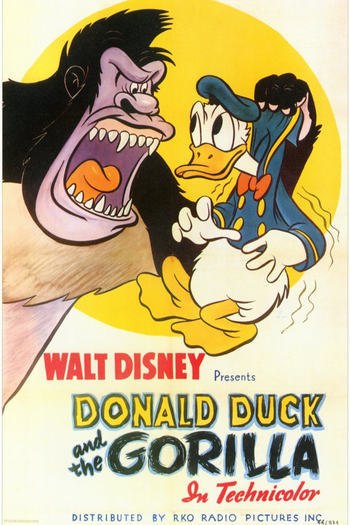 Poster de Curta Donald e o Gorila (1944)