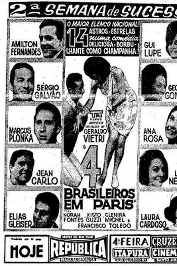Poster de Curta 4 Brasileiros em Paris (1965)