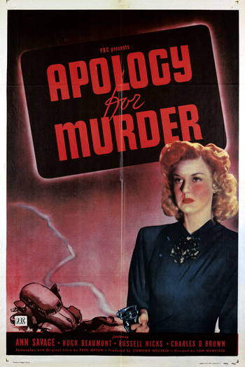 Poster de Filme Apology for Murder (1945)